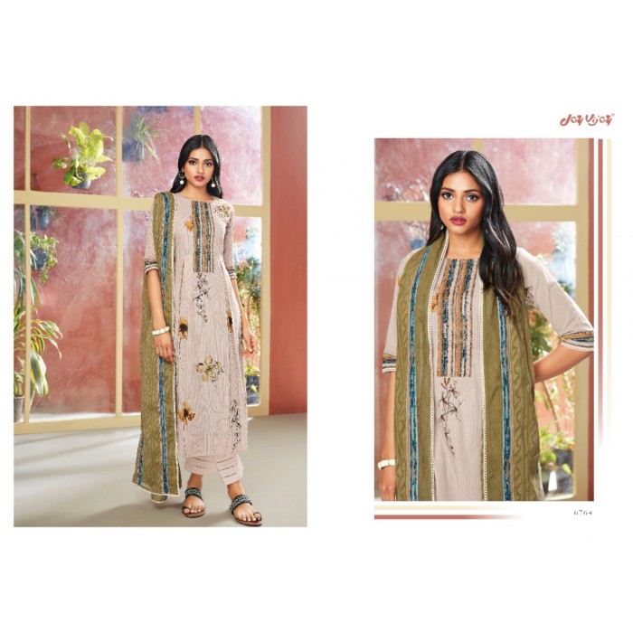Jay Vijay Zara Pure Cotton Digital Print Dress Materials